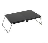 Besttoolifes Mesa plegable de camping para senderismo y uso al aire libre, mesa de viaje portátil de aleación de aluminio, diseño plegable compacto para playa, picnic (verde)