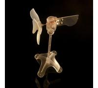 Besttoolifes Modelo de generador de turbina eólica más pequeño para herramientas de enseñanza y experimentos científicos, azul/verde/rojo