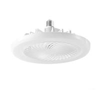 Besttoolifes Moderna luz de ventilador de techo E27 con control remoto 19 cm Mini kit de luz LED de perfil bajo 3 ajustes de velocidad 3 modos de color para dormitorio sala de estar (A)