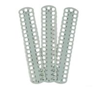 Besttoolifes Organizador de hilos de punto de cruz, tabla de bobinado de plástico para hilo de bordar, herramienta compacta de almacenamiento de hilos de coser, panel de enhebrado ajustable para color