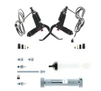 Besttoolifes Palanca de freno hidráulica para bicicleta eléctrica, conector SM de 2 pines de aleación eléctrica para bicicleta, kit de freno de apagado con corte magnético de inducción, compatible con