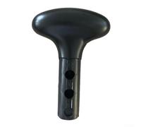 Besttoolifes Palas de canoa con mango en T para remo de kayak, agarre de eje recto de 24 mm compatible con canoa/kayak/barco inflable/bote/balsa, PVC negro ergonómico (B)