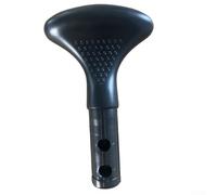 Besttoolifes Palas de canoa con mango en T para remo de kayak, agarre de eje recto de 24 mm compatible con canoa/kayak/barco inflable/bote/balsa, PVC negro ergonómico (C)