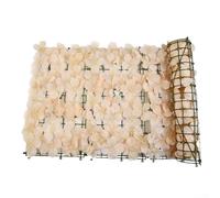 Besttoolifes Pantalla de valla de privacidad con flores artificiales, paneles de polietileno densos para una cobertura del 99%, decoración de pared de jardín impermeable para espacios al aire libre