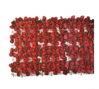 Besttoolifes Pantalla de valla de privacidad de flores artificiales, paneles de polietileno densos para una cobertura del 99%, decoración de pared de jardín impermeable para espacios al aire libre