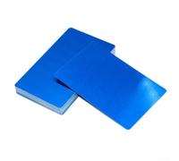 Besttoolifes Paquete de 100 tarjetas de visita de aluminio en blanco para grabado, tarjetas de identificación de metal anodizado de 85 x 54 mm para máquina de marcado, tarjeta de membresía VIP