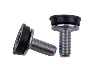 Besttoolifes Paquete de 2 pernos de eje de pedalier de bicicleta para bielas Alan, pernos de acero M8 de 28 mm con sello de plástico, compatibles con la mayoría de bielas