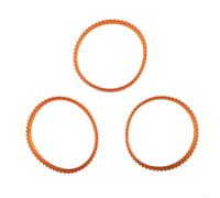 Besttoolifes Paquete de 3 cinturones de herramientas eléctricas de 238 mm, correa acanalada naranja de 9,6 mm de ancho, diseño de doble engranaje, compatible con accesorios de cepilladora BKP180