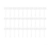 Besttoolifes Paquete de 30 etiquetas grandes para plantas de jardín, letreros de plástico de 36 cm para identificación de plantas, jardinería, guía de boda y decoración de granja, multicolor (blanco)