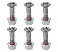 Besttoolifes Para motocicleta Dirt Plus de 8 mm de diámetro de rosca de 33 mm de longitud de rosca compatible con Kx Kxf y 6 pernos de piñón M8 más tuercas de aluminio para aleación