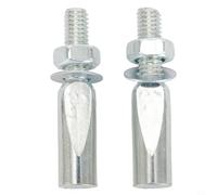 Besttoolifes Pasador de pedalier | Cuña de manivela para bielas de bicicleta de 9,5 mm | Juego de 2 cuñas de manivela de acero con tuercas y arandelas | Compatible con plato fijo