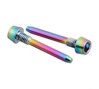 Besttoolifes Pasador de retención de pastillas de freno para MT2/4/5/6/8, perno de pinza de freno de disco de aleación de bicicleta M4 x 26 mm, paquete de 4, compatible con Magura, negro/arcoíris