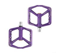 Besttoolifes Pedales, fibra de nailon ligera con rodamientos sellados, pedales planos de plataforma ancha para bicicletas eléctricas de carretera de montaña, diseño antideslizante para condiciones de