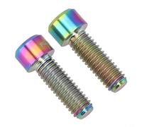Besttoolifes Perno de cigüeñal de bicicleta para Shimano Ultegra Hollowtech, abrazadera de pellizco M6 x 18 mm, tornillo de aleación, compatible con sistemas de pedalier Hollow Tech II (arcoíris)