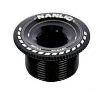 Besttoolifes Perno de manivela de bicicleta de carretera para tornillo de biela MTB, aleación de aluminio M18, tapa de perno de fijación CNC, compatible con plato hueco PROWHEEL, FC-4500 y (negro)