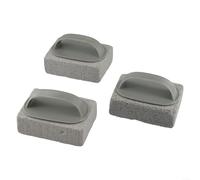 Besttoolifes Piedra pómez para piscina, ladrillo de limpieza de parrilla, limpiador de mano resistente para eliminar manchas de grasa y depósitos minerales de rejillas de barbacoa y natación (3 piezas
