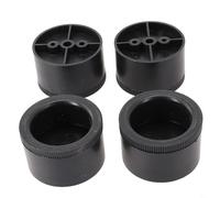 Besttoolifes Pies ajustables para muebles, patas redondas de altura ajustable, material ABS grueso, compatible con sofá, soporte de TV, armario, paquete de 4 (30 mm)