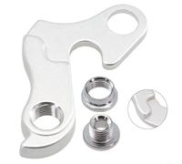 Besttoolifes Pieza de repuesto de engranaje de extensión para desviador trasero de bicicleta, compatible con modelos Carrera, conector de marco de aluminio plateado con hardware
