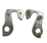 Besttoolifes Pieza de repuesto para deserción de bicicleta, adaptador de montaje de desviador plateado, gancho trasero de bicicleta de aleación de aluminio, gancho de desviador específico