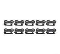 Besttoolifes Piezas de cadena de acero, conector rápido de 3 velocidades, 10 unidades, repuesto maestro compatible con niños y cadenas, 2 x 8