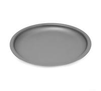 Besttoolifes Plato de camping de aleación de aluminio, plato no cocinable para uso en exteriores, ligero y portátil para utensilios de cocina de campamento, plato apilable resistente al calor (gris L)