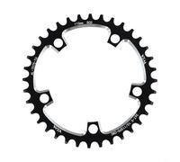 Besttoolifes Plato individual de carretera de 110 bcd, perno de quinteto de aluminio, rueda de cadena de dientes estrechos compatibles con 36t 9/10/11 40t con opciones de velocidad de carretera para