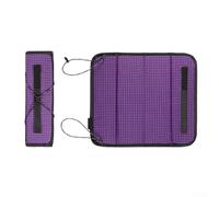 Besttoolifes Plegable senderismo para mochileros, campamentos, picnics, almohadilla ligera e impermeable con espuma EVA a prueba de humedad y nailon duradero, compacto (morado)