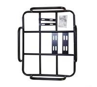 Besttoolifes Portabicicletas eléctricas con barandilla, rejilla trasera de hierro para cajas de 50 x 40 cm, apto para la mayoría de bicicletas eléctricas y motocicletas con portaequipajes, color negro