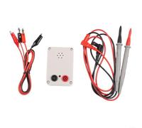 Besttoolifes Probador de continuidad del zumbador de 9 V, sonda de cable de alambre audible y visual, detector de circuito eléctrico ABS para productos de interruptor PCB (D)