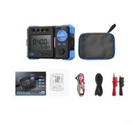 Besttoolifes Probador de resistencia de aislamiento, megohmímetro de 2500 V con rango de 200 GΩ, detección de paso automático/falla, descarga automática, construcción de ABS duradera para