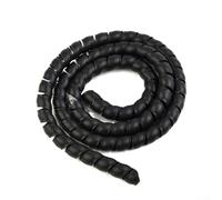 Besttoolifes Protector de manguera hidráulico negro, envoltura en espiral para protección de cables, material de polietileno de alta densidad, 1 m de longitud, diámetro interior de 8 a 12 mm, flexible