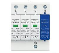 Besttoolifes Protector de sobretensiones para sistemas eléctricos domésticos, tipo T1 T2 para, pararrayos de voltaje de CA de 385 V, protección de bajo voltaje 275 V, certificado IEC 61643-1, 20 kA/40