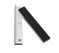 Besttoolifes Protectores de mandíbula suave para tornillo de banco, paquete de 2 cubiertas de mandíbula de aleación de aluminio y goma con patrón de esmeril antideslizante, compatible con 3 a 8