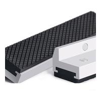 Besttoolifes Protectores de mandíbula suave para tornillo de banco, paquete de 2 cubiertas de mandíbula de aleación de aluminio y goma con patrón de esmeril antideslizante, compatible con 3 a 8