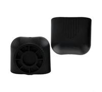 Besttoolifes Protectores de pie ovalados para equipos y máquinas de gimnasio, extremo de plástico antideslizante duradero para patas cuadradas o tubulares, suministros de estabilidad (4080 mm)