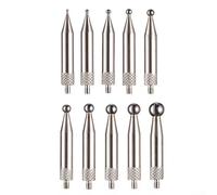 Besttoolifes Punto de contacto para indicador de esfera, punta de bola de carburo, vástago de rosca M2.5, 30 mm de longitud, eje de acero inoxidable, plata, compatible con indicadores digitales (2)