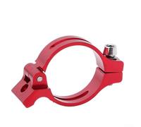 Besttoolifes Red - Abrazadera adaptadora de desviador delantero de 31,8 mm, para bicicletas MTB, aleación de aluminio, convertidor de banda de soldadura a banda, compatibilidad de tubo de asiento de