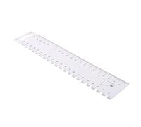 Besttoolifes Regla de costura de plástico de 21 cm para medición de margen de costura, herramienta de medición de retazos para proyectos de acolchado y manualidades