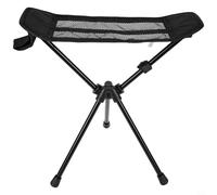 Besttoolifes Reposapiés plegable de camping para sillas, marco de aleación de aluminio y malla Oxford 600D, taburete portátil para acampar al aire libre, pesca o uso doméstico, capacidad de 120 kg