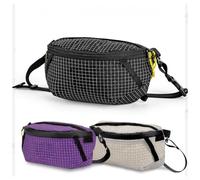 Besttoolifes Riñonera deportiva, riñonera de senderismo, impermeable, ligera, para senderismo y escalada, equipo de exterior con múltiples compartimentos, 23 x 11 x 7 cm (nailon gris)