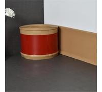 Besttoolifes Rodapié de PVC suave para mejoras del hogar, zócalo de plástico impermeable, para 3 m x 10 cm, marrón oscuro, compatible con instalación de pegamento (gris)