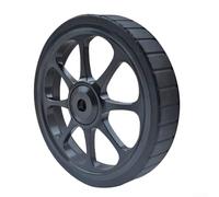 Besttoolifes Rueda de bicicleta plegable de aleación 82 mm Rodillo liso con eje de rodamiento M6 Carro Carro Negro (negro)