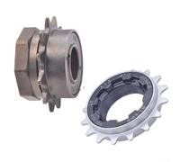 Besttoolifes Rueda libre 12T 16T para bicicleta, engranaje trasero de una sola velocidad para pista Fixie para bicicleta, repuesto de volante eléctrico, compatible con rosca imperial y métrica (16T