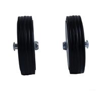 Besttoolifes Ruedas giratorias para compresor de aire, kit de repuesto giratorias de 5 y 6 pulgadas con bloqueo, absorción de impactos y goma antideslizante para bombas de aire y (2 ruedas de 5