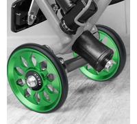 Besttoolifes Ruedas plegables de aleación de aluminio con rodamientos de entrenamiento de empuje, ruedas portátiles M6, resistentes al desgaste, tornillo antiinstalación, juego de actualización (un