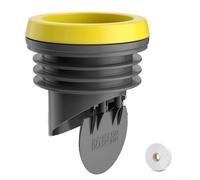 Besttoolifes Sello de brida de inodoro con anillo de cera y válvula de retención para instalación a prueba de fugas, diseño antireflujo, ABS + silicona + material de goma para fontanería doméstica