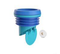 Besttoolifes Sello de brida de inodoro con válvula antireflujo y base de drenaje de silicona para instalación a prueba de fugas en fontanería de baño