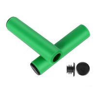 Besttoolifes Silicona Bicicleta H & lebar Grips antideslizante absorción de golpes MTB Grip Covers Instalación sin herramientas, para bicicleta de carretera de montaña Accesorios Negro (verde)
