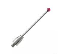 Besttoolifes Sonda táctil CMM con vástago de lápiz capacitivo de carburo, vástago roscado para medición, sonda no conductora resistente al desgaste con punta de bola roja para EDM y (A-5003-3680)