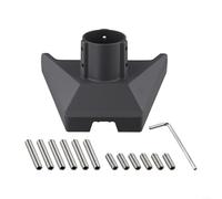 Besttoolifes Soporte adaptador de tubería Gen-3, base de montaje en poste para plato estándar, se adapta a postes de 1 a 2.1 pulgadas, incluye tornillos y llave, fácil instalación